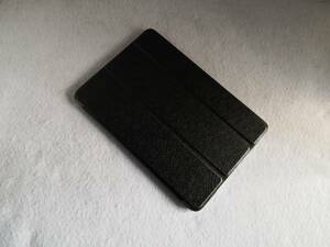 (アウトレット d-11) 薄型 軽量 iPad min/mini2/mini3 共用 ブラック レザー スマートケース