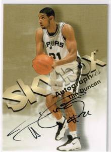1998-99 NBA SKYBOX Autographics Tim Duncan Auto Autograph スカイボックス ティム・ダンカン 直筆サイン 98-99