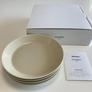 ◎美品◎イッタラ iittala ティーマ Teema プレート17cm 4枚セット/リネン/お皿 ARABIA