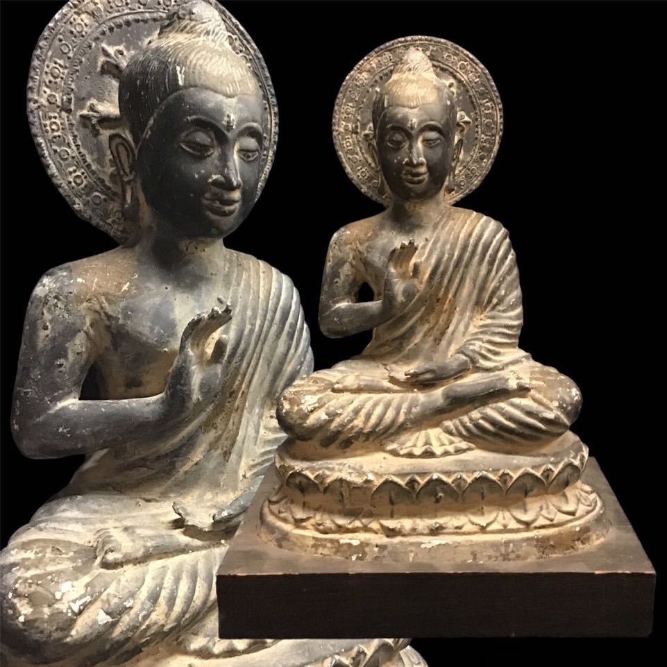 古代 ガンダーラ美術 仏教美術 ストッコ 仏頭 断片 紀元前300年頃 