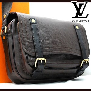 ★極美品★ ルイヴィトン Louis Vuitton ユタ リポーター メンズ ショルダーバッグ 1円 M92072 定価約21万 R23010904