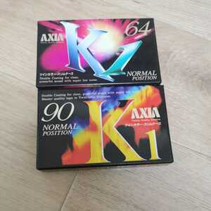 大阪発 カセットテープ AXIA K1 K1B 64分 K1A 90分 未開封 2本セット エネルギッシュサウンド