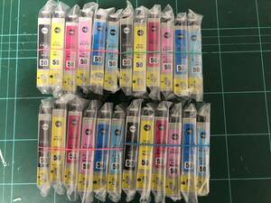処分品　送料無料　エプソンIC５０互換インク６色×４セット　