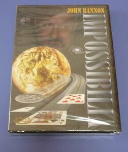 ★JOHN BANNONのマジック解説DVD「IMPOSSIBILIA」（未開封：英語版）：世界のマジック界で評価の高い解説DVD。マジックがご趣味の方向き。