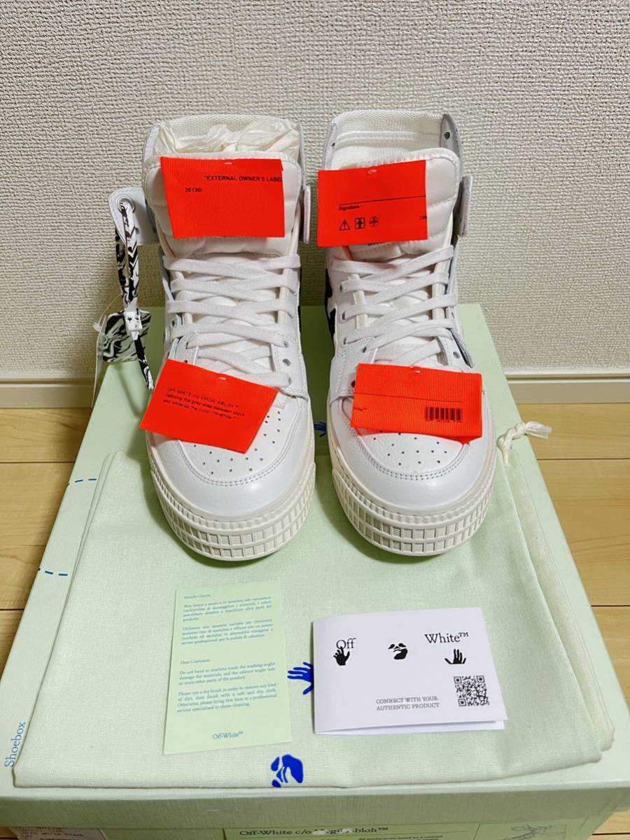 OFF-WHITE オフホワイト OFF COURT 3.0 ハイカットスニーカー 靴 