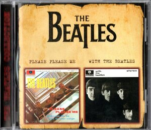 CD【PLEASE PLEASE ME / WITH THE BEATLES（2000年製）】Beatles ビートルズ