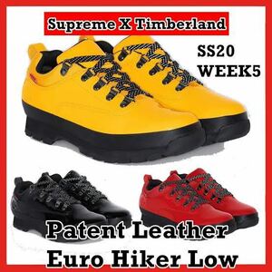 SUPREME PATENT LEATHER EURO HIKER LOW