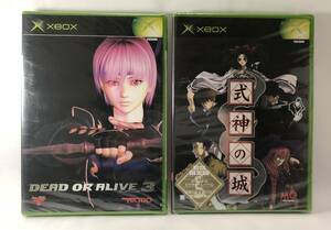 【送料無料】【新品未開封】 XBOX 新品2本セット デッドオアアライブ3 式神の城（初回限定版） DEAD OR ALIVE 3 Shikigami no Shiro