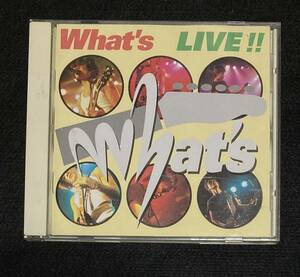 ※送料無料※ 成田昭次 Whats ライブアルバム 『Whats LIVE』男闘呼組 ワッツ HSF-04 2001年 15曲収録