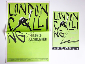 即決 ★ 美品 ★ LONDON CALLING ロンドン・コーリング 2007年 日本公開 上映 広告 ★ ジョー ストラマー The Clash ザ・クラッシュ
