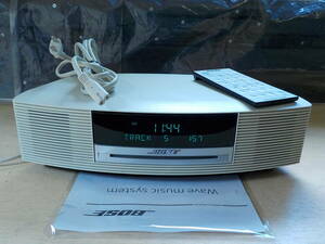 Bose Wave Music System AWRCCC 動作品 リモコン 電源コード付き CD FM AM レシーバーアンプ デスクトップオーディオ .