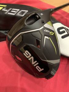 超美品ハドラスガラスコーティング施工済 PING G430MAXドライバー9° ALTA JCB BLACK S