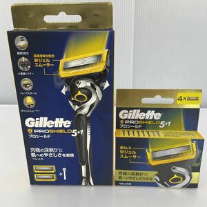 Gillette プロシールド カミソリ 本体 1コ 替刃 2コ付+替刃4コ（＃799/713