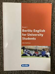 【 Book1 Berlitz English for University Students 4th Edition 】