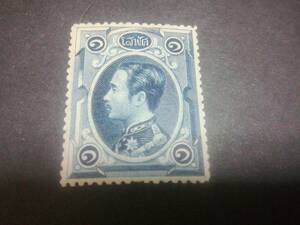 タイ 1883 ＃1 最初の切手、未使用ヒンジ跡あり、美品