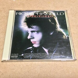 リック・スプリングフィールド／ハード・トゥ・ホールド (Rick Springfield) RPCD-1015 初版1985年盤