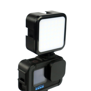 【送料無料】GoPro アクションカメラ 一眼レフカメラ　撮影用 軽量 小型照明　コンパクト カメラ LED照明 LED49灯ライト 撮影 動画