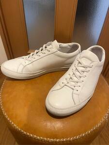 ☆COMMON PROJECTS　コモンプロジェクト ACHILLES LOW レザースニーカー 白 ホワイト 42 靴 シューズ メンズ 中古品 