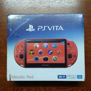 良品 PSVita PCH-2000 メタリックレッド PlayStation Vita