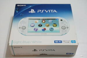 ☆ 美品 ☆ PSVITA 2000 ライトブルー 本体 vita 16GB メモリーカード ビータ × 新品