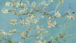 ゴッホ　『花咲くアーモンドの木の枝』 1890年 40x50cm 複製画 ◆ゴーギャン セザンヌ 絵画 美術 ポスト印象派 ドガ 油彩画 ポスター