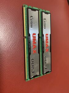 【中古】DDR3メモリ 16GB[8GB2枚組] UMAX Cetus DCDDR3-16GB-1333 [DDR3-1333 PC3-10600]