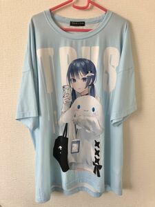TRAVAS TOKYO サンリオ シナモロール コラボ Tシャツ ブルー REFLEM civarize