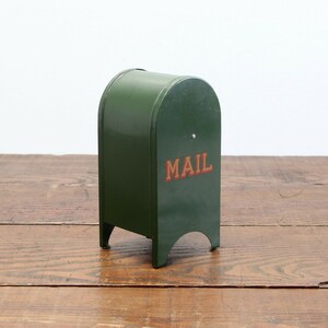#2430　アメリカ　ヴィンテージ　郵便ポスト　MAIL POST　U.S.MAIL　貯金箱　メールボックスバンク　置物