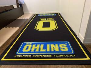 OHLINS オーリンズ レーシングフロアマット メンテナンスマット 80cm×200cm ガレージやサーキットのピット等に ディスプレイマット