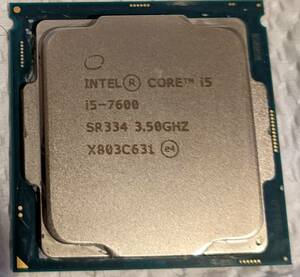 Intel CPU Core i5 7600 LGA1151 動作確認済み　ジャンク　訳アリ