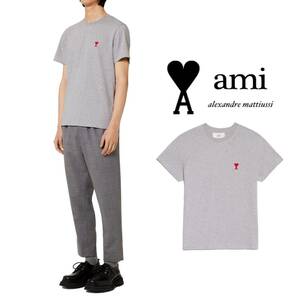 【新品/正規品】AMI PARIS　アミ　AMI DE COEUR Tシャツ　アミパリス　アミパリ　オーガニックコットン　ジャージーTシャツ　メンズ　