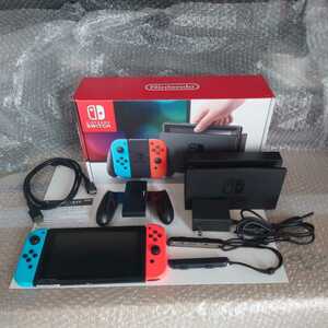 ニンテンドースイッチ/本体/送料無料Nintendo Switch Joy-Con （L）ネオンブルー/（R）ネオンレッド HAC-S-KABAA