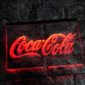 No.LE114 送料無料 コカ・コーラ LED ネオン 看板 coca-cola ランプ ライト 照明 インテリア ディスプレイ 雑貨