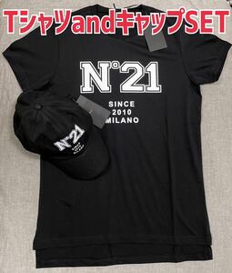 新品 まとめ買い n21 ヌメロ ヴェントゥーノ 半袖Tシャツ 帽子 レディース セットキャップ