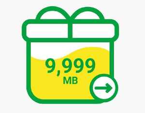 【即決】mineo マイネオ パケットギフト 約10GB(9999MB)【匿名】