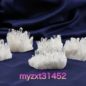 31:ナチュラル クリアクォーツ クリスタル クラスター ヒーリング 置物 天然石 水晶 白水晶 パワーストーン 原石 1個 10〜20g 癒やし