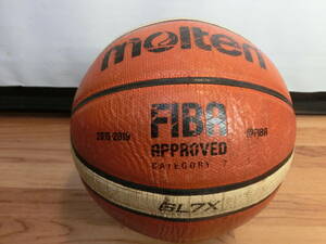 ● molten バスケットボール 7号 天然皮革製 GL7X JBA FIBA APPROVED ●