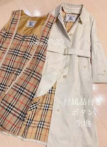 新品同様【高級★ライナー付きトレンチコート】BURBERRY、バーバリー、極美品、春に活躍、美ライン