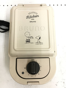 BRUNO◆PEANUTS Kitchen スヌーピー /ホットサンドメーカー/シングル 調理家電 BOE068-EC