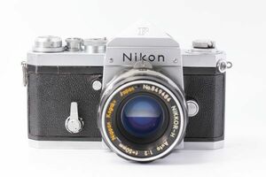 動作品 レンズテスト済み Nikon F Eyelevel Silver 前期 + Nikkor H 50mm f2 ニコンニッコール #339