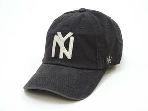 アメリカンニードル キャップ ピグメント加工 ベースボールキャップ ニューヨーク・ブラックヤンキース 帽子 44747A-NBY 黒 新品