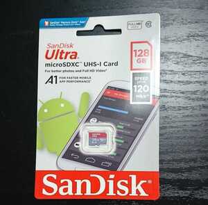 (送料無料) SanDisk マイクロSDカード128GB 120mbs