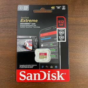 新品未開封/SanDisk サンディスク Extreme エクストリーム micro SDXC SD カード 512GB 海外パッケージ