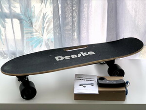 Denska Short Max 電動スケートボード（電スケ） リモコン付き 400W 4スピードモード キックスタート