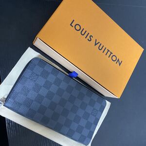 正規品 新品同様 ルイヴィトン ダミエ グラフィット オーガナイザー 長財布 ジッピーウォレット LUIS VUITTON