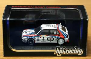 ■絶版品■【hpi-racing】1/43 ランチア デルタ HF インテグラーレ (#4) 1992 モンテカルロ優勝 マルティニ