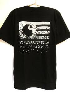 送込/新品【L】Carhartt｜カーハート☆デジタルモザイク ロゴ☆Tシャツ(黒)/ストリートファッション