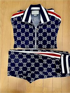 GUCCI グッチ超美品 GGジャカード セットアップ ジャケット ジャージ 496919 ジョギングパンツ 496920 サイズM