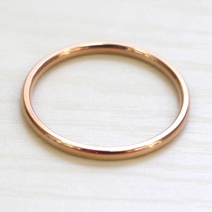 4686■ [SEIYA INTERNATIONAL] 指輪 リング メンズ シンプル 細め 2mm 約29号 ステンレス ピンクゴールド