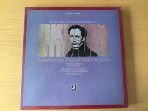 3LPBOX R.シュトラウス管弦楽曲全集VOL.2　ルドルフ・ケンペ指揮　英雄の生涯/ドン・キホーテ/歌劇「ばらの騎士」～ワルツ他